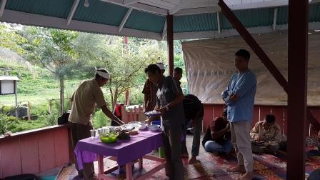 Lunch after the meeting with the clan elders