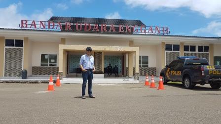 Wayan at the Enggano airport